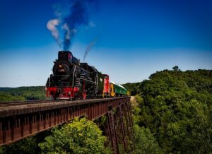 transporting goods by train